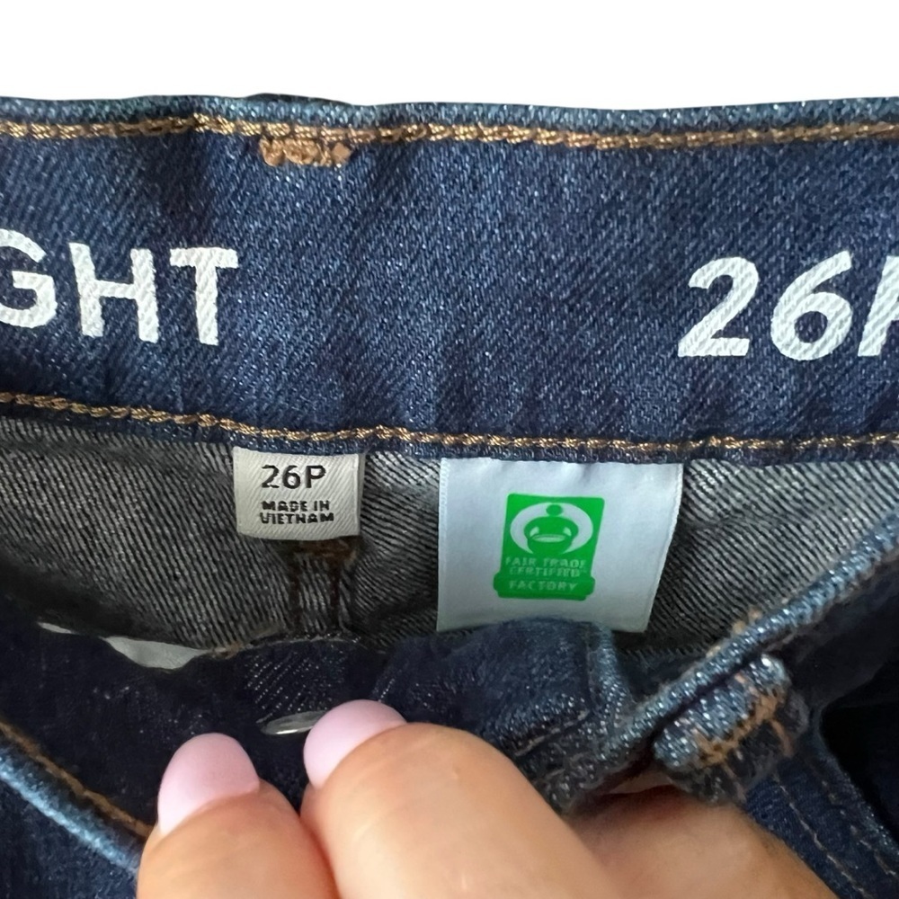 NWT J. CREW High-rise '90s classic straight-fit jean in Rinse wash Sz 26P - Picture 7 of 9